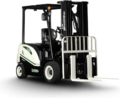 Forklift elektrik Maximal lithium-ion putih hijau